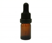 GOTARIO VIDRIO 5ml AMBAR CON PIPETA NEGRA