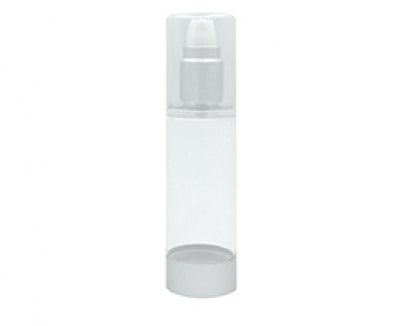 AIRLESS ACRÍLICO 50ml plateado mate / transparente / actuador blanco