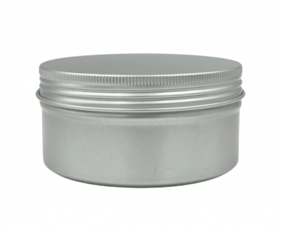 POTE DE ALUMINIO 200ml MATE SILVER CON TAPA ROSCA