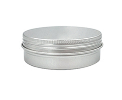 POTE DE ALUMINIO 30ml MATE SILVER CON TAPA ROSCA