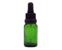 GOTARIO DE VIDRIO 15ml Verde con Pipeta