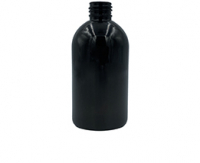 BOTELLA PET NEGRA 250ml barril bajo